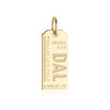 Solid Gold Texas Charm, DAL Dallas Luggage Tag - JET SET CANDY  (1720181129274)