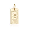 Solid Gold DEL Delhi Luggage Tag Charm - JET SET CANDY (7781897011448)