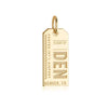 Solid Gold USA Charm, DEN Denver, Colorado Luggage Tag - JET SET CANDY  (1720182505530)