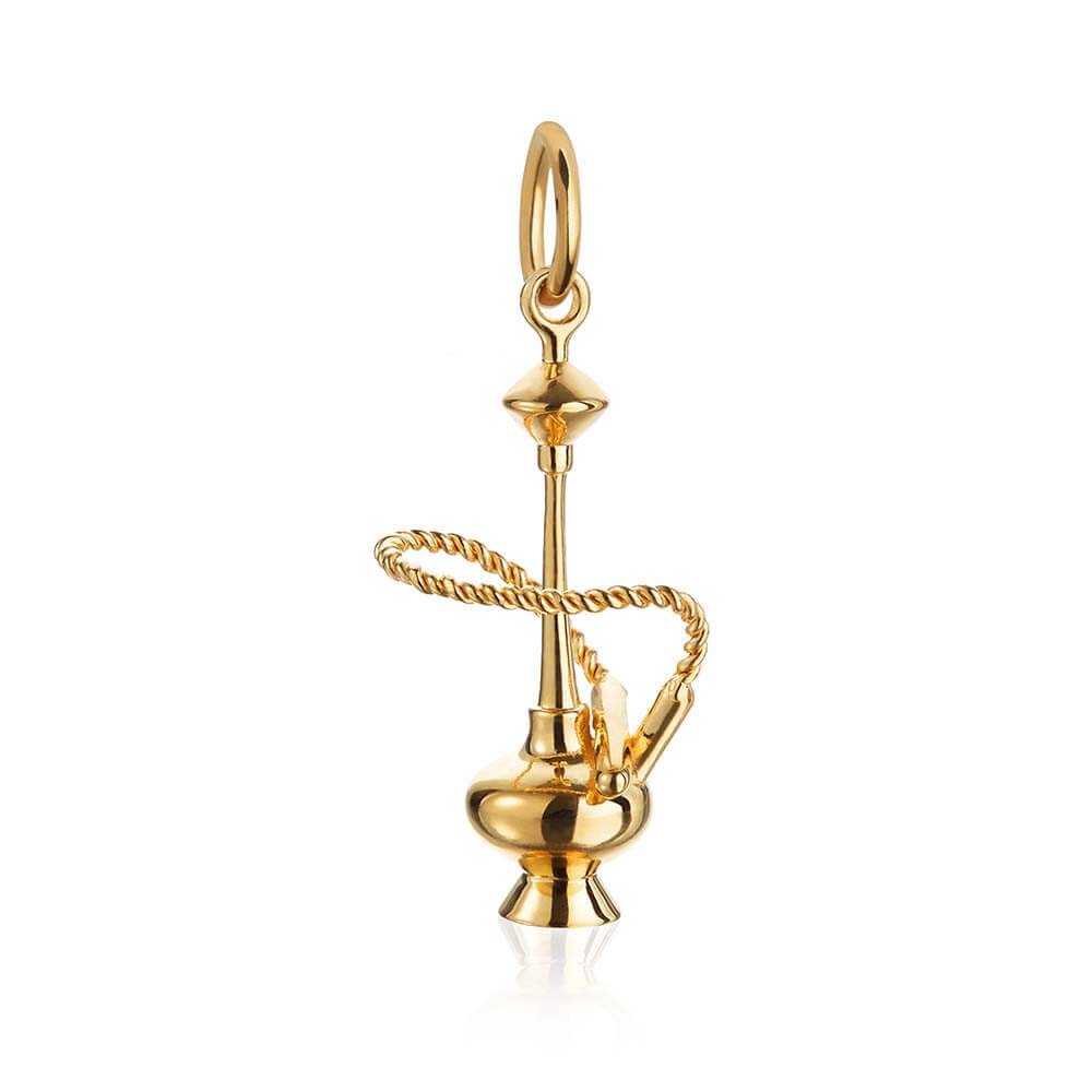 Gold Middle East Hookah Charm - JET SET CANDY  (1720172511290)