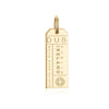 Gold Vermeil Ireland Charm, DUB Dublin Luggage Tag - JET SET CANDY  (1720194859066)