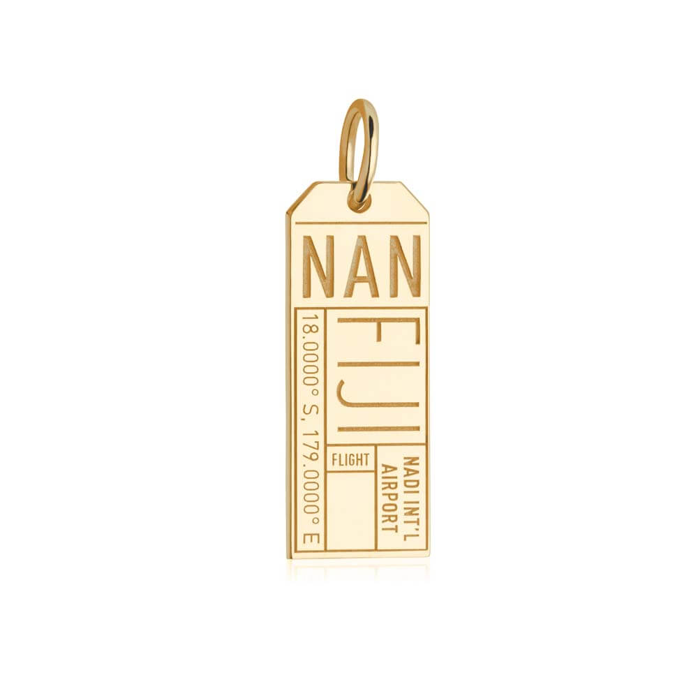 Gold Kansas City, Missouri MCI Luggage Tag Charm