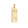 Fij NAN Luggage Tag Charm Gold