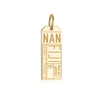Solid Gold Travel Charm, NAN Fij Luggage Tag - JET SET CANDY  (1720179228730)