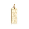 Solid Gold USA Charm, FLL Fort Lauderdale Luggage Tag - JET SET CANDY  (2457703448634)