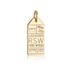 Gold USA Charm, RSW Fort Myers Luggage Tag - JET SET CANDY  (1720188174394)