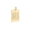 Gold Vermeil Berlin Charm, BER Luggage Tag - JET SET CANDY  (1720191877178)