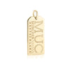 Munich Germany MUC Luggage Tag Charm Gold