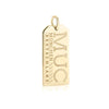 Solid Gold Vermeil Germany Charm, MUC Munich Luggage Tag - JET SET CANDY  (1720191156282)
