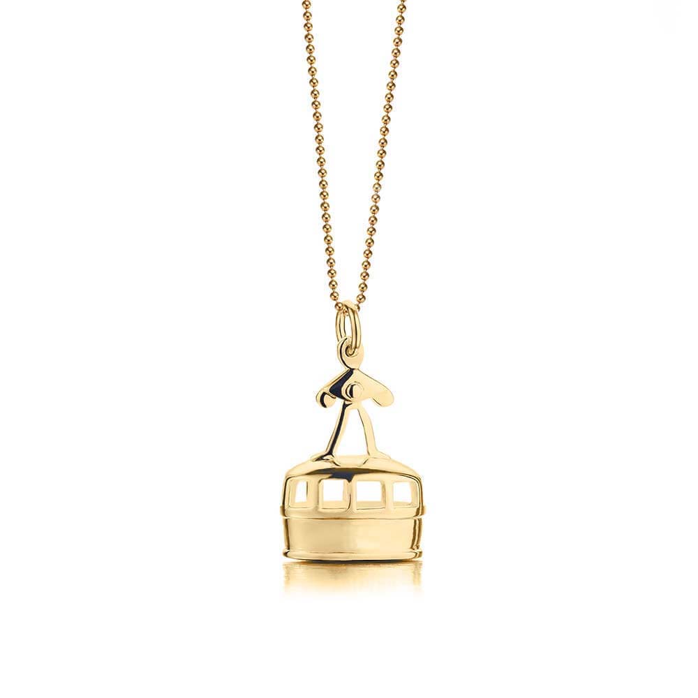 Solid Gold Gondola Charm - JET SET CANDY  (4588326846552)