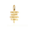 "Oh the Places You’ll Go" Charm Solid Gold