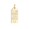 Gold Vermeil Greece Charm, JMK Mykonos Luggage Tag - JET SET CANDY  (1720192729146)