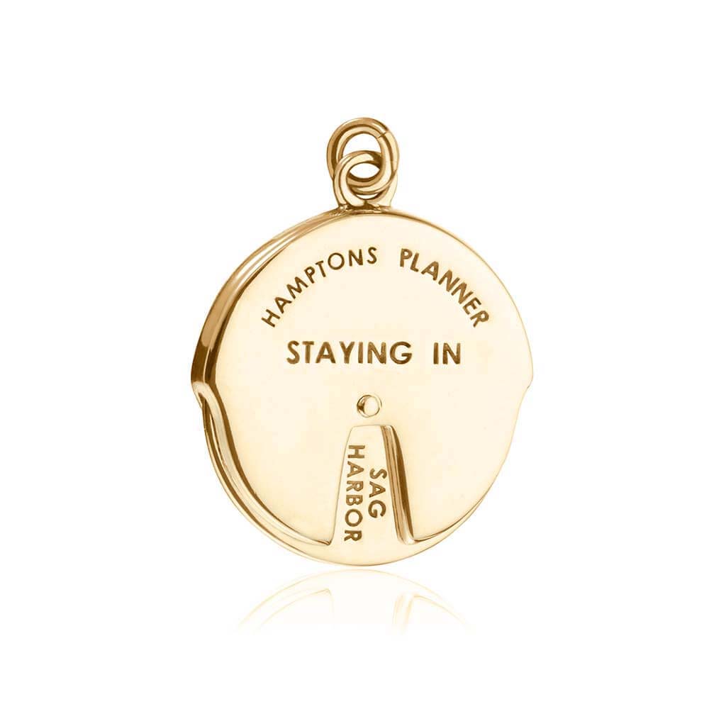 Gold Hamptons Spinner Charm - JET SET CANDY  (1720173723706)