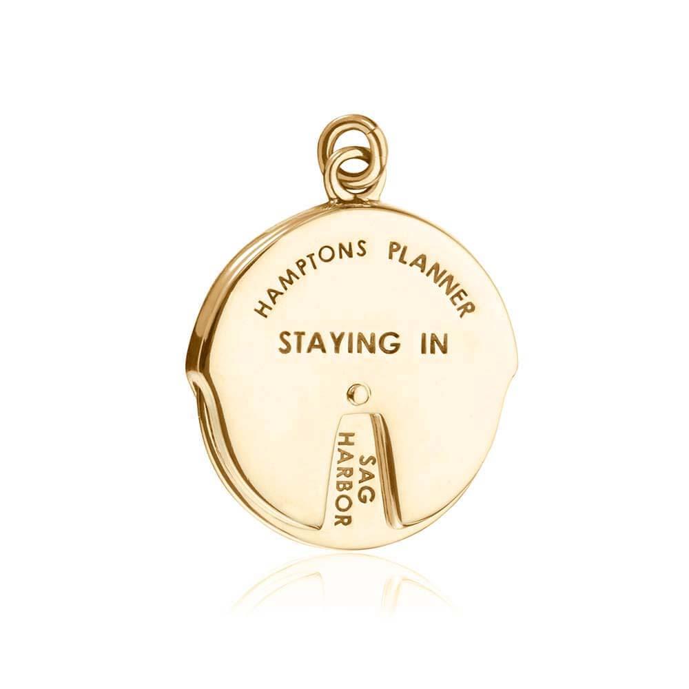 Gold Hamptons Spinner Charm - JET SET CANDY  (1720173723706)