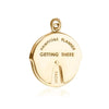 Hamptons Spinner Charm New York Solid Gold