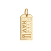 Havana Cuba HAV Luggage Tag Charm Gold