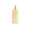 Solid Gold Vermeil Finland Charm, HEL Helsinki Luggage Tag - JET SET CANDY  (1720186241082)