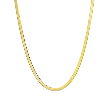 Gold Herringbone Chain, 16"