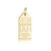 Solid Gold USA Charm, IAH Houston Luggage Tag - JET SET CANDY  (1925222957114)