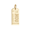 Gold Texas Charm, HOU Houston Luggage Tag - JET SET CANDY  (1720181227578)