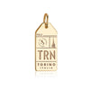 Gold Italy Charm, TRN Torino Luggage Tag - JET SET CANDY  (1720189059130)