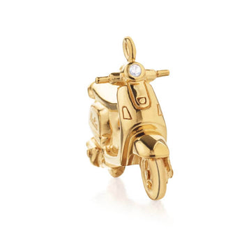 Scooter Charm Italy Gold