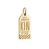 Solid Gold Caribbean Charm, KIN Jamaica Luggage Tag - JET SET CANDY  (1720186110010)