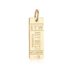Solid Gold Florida Charm, EYW Key West Luggage Tag - JET SET CANDY  (1720191647802)