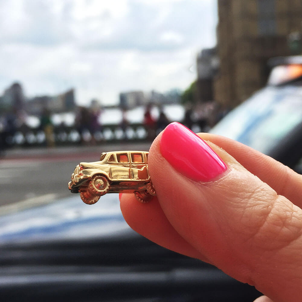 Gold London Taxi Charm - JET SET CANDY  (1720170053690)
