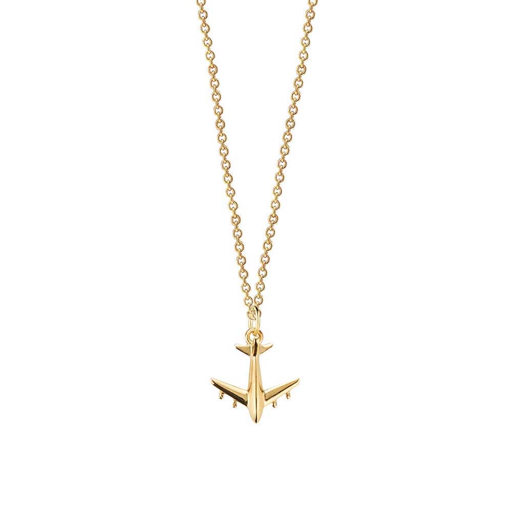 Gold Airplane Charm, Mini (SHIPS JUNE) - JET SET CANDY  (2276414095418)