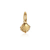 Clamshell Mini Charm Solid Gold