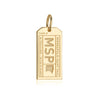 Gold Minneapolis Charm, MSP Luggage Tag - JET SET CANDY  (2268483059770)