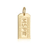 Solid Gold Minneapolis Charm, MSP Luggage Tag - JET SET CANDY  (2268483059770)
