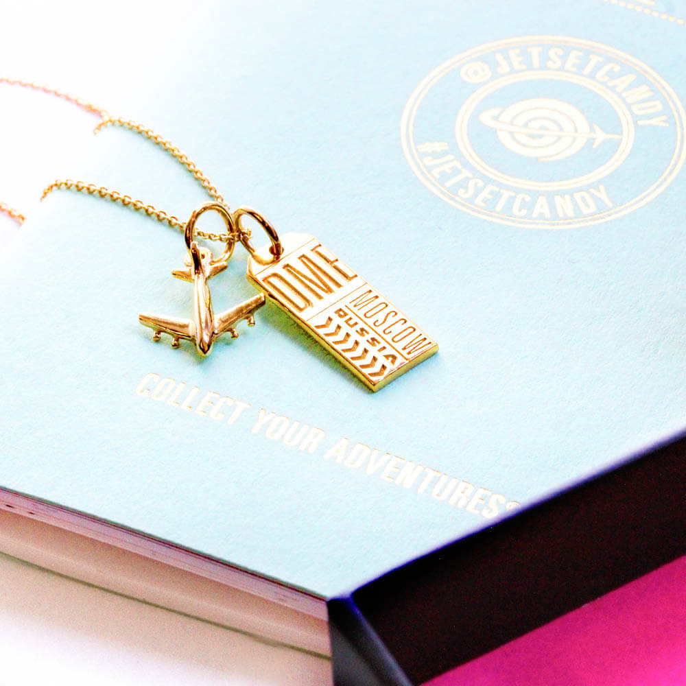 Gold Airplane Charm, Mini (SHIPS JUNE) - JET SET CANDY  (2276414095418)