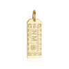 Solid Gold USA Charm, ABQ Albuquerque Luggage Tag - JET SET CANDY  (1720180473914)