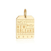 Gold New Orleans Charm, MSY Luggage Tag (SHIPS JUNE) - JET SET CANDY  (2268483289146)