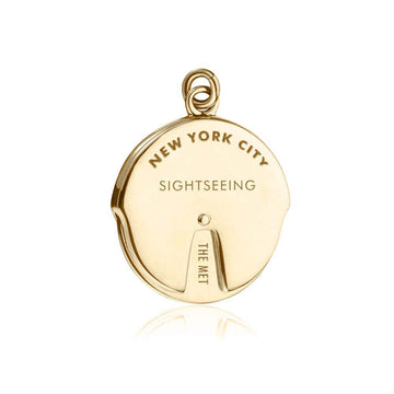 NYC Planner Spinner Charm New York City Solid Gold