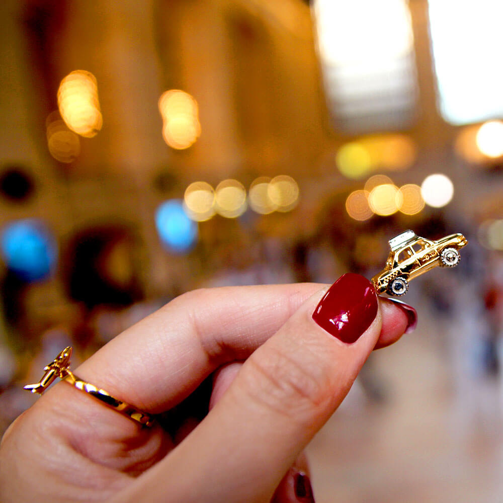 Two-tone New York Taxi Charm - JET SET CANDY  (1720175689786)