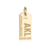 Gold New Zealand Charm, AKL Auckland Luggage Tag - JET SET CANDY  (1720180572218)