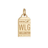 Solid Gold New Zealand Charm, WLG Wellington Luggage Tag - JET SET CANDY  (1720184471610)