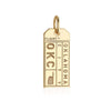 Gold Oklahoma City OKC Luggage Tag Charm (4602910015576)
