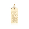 Gold USA Charm, PDX Portland, Oregon Luggage Tag - JET SET CANDY  (1720182571066)
