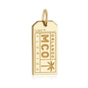 Orlando Florida USA MCO Luggage Tag Charm Solid Gold