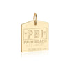 Solid Gold USA Charm, PBI Palm Beach Luggage Tag - JET SET CANDY  (1720189681722)