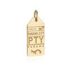 Gold PTY Panama City Luggage Tag Charm - JET SET CANDY (6080815431864)