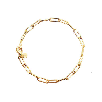 Paperclip Bracelet, Gold