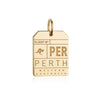 Gold Australia Charm, PER Perth Luggage Tag - JET SET CANDY  (1720184602682)