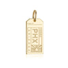 Solid Gold USA Charm, PHX Phoenix Luggage Tag - JET SET CANDY  (1720181522490)