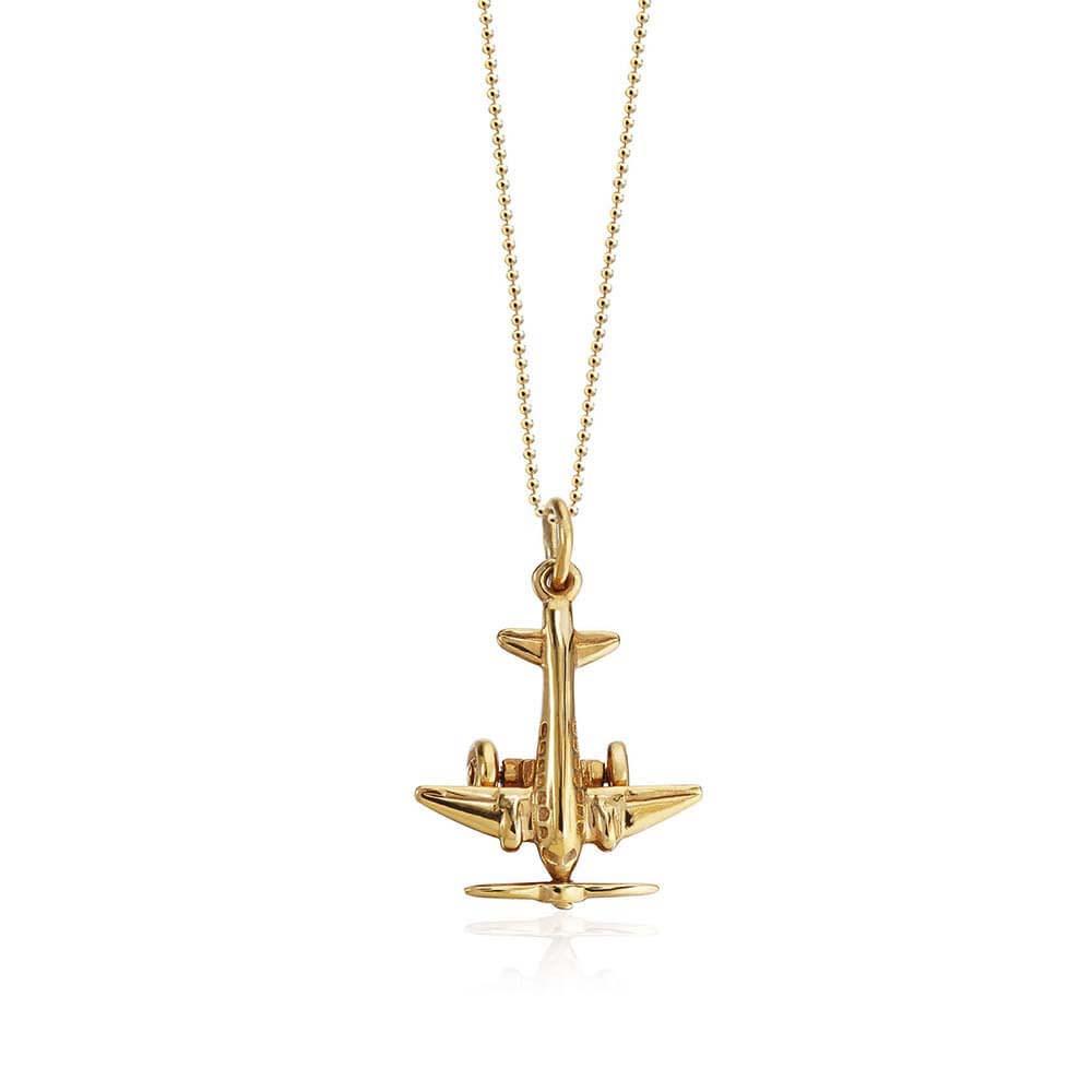 Gold Propeller Airplane Charm - JET SET CANDY  (1720177557562)