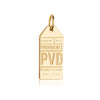 Solid Gold USA Charm, PVD Providence Luggage Tag - JET SET CANDY  (1720187093050)